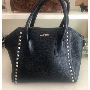 VALENTINO by Mario Valentino Minimi Studded Leather Bag Satchel